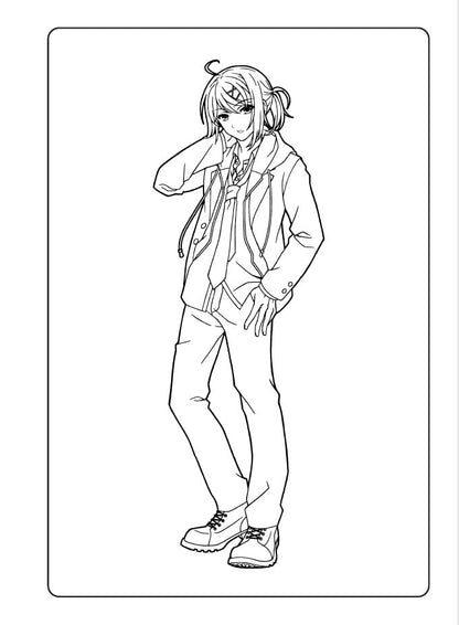 Manga Coloring Book Awesome Coloring Action Kappa Book Publishing Japan