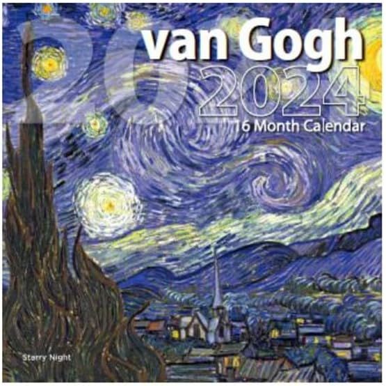2024 van Gogh Full Size Wall Calendar for Planning, Scheduling, and Organizing