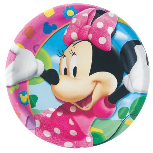 Minnie Mouse Dinner Plates (8 count) by Rubie's
