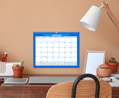 2026-2027 Monthly Spiral-Bound Wall / Desk Calendar - Desktop / Wall Blotter Calendar / Planner - (Edition #06)