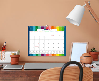 2026-2027 Monthly Spiral-Bound Wall / Desk Calendar - Desktop / Wall Blotter Calendar / Planner - (Edition #27)