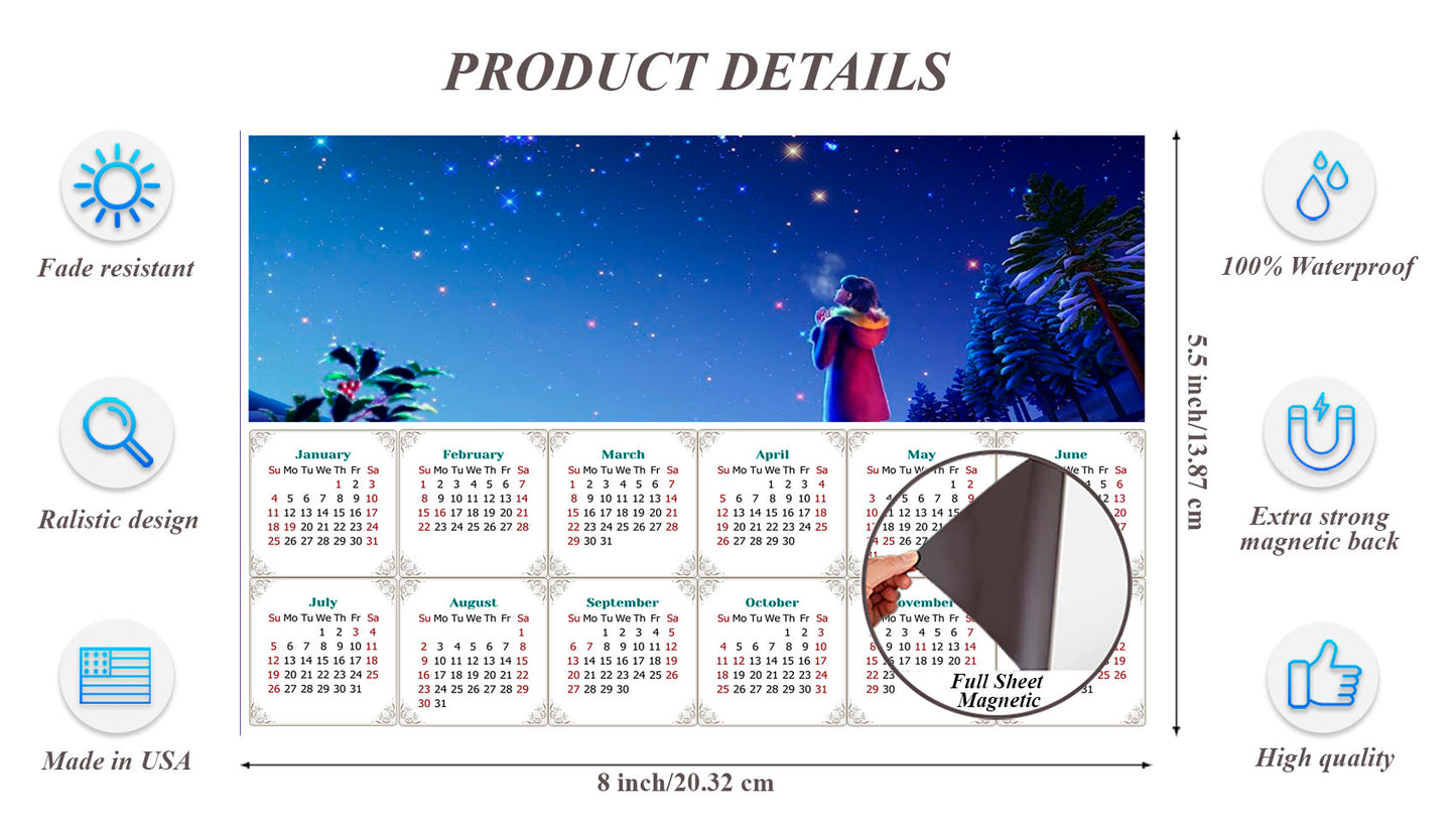 2026 Magnetic Calendar - Calendar Magnets - Today is my Lucky Day - Edition #28