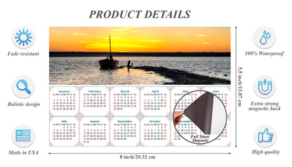 2026 Magnetic Calendar - Calendar Magnets - Today is My Lucky Day - (Salt lake near Odessa, Ukraine)