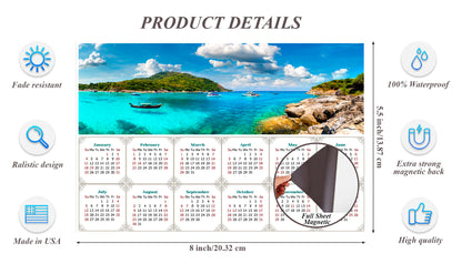 2026 Magnetic Calendar - Calendar Magnets - Today is My Lucky Day - (Racha (Raya) resort island, Thailand)