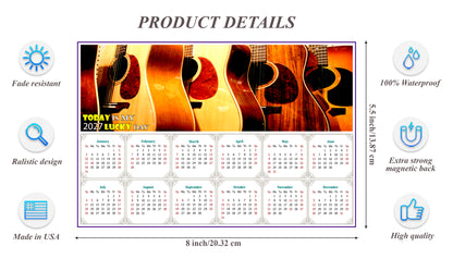 2027 Magnetic Calendar - Calendar Magnets - Today is my Lucky Day - Edition #43