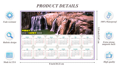 2027 Magnetic Calendar - Calendar Magnets - Today is my Lucky Day - Edition #31