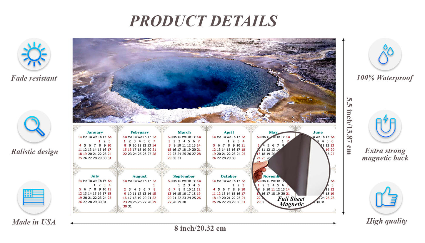 2026 Magnetic Calendar - Calendar Magnets - Today is my Lucky Day - Edition #39