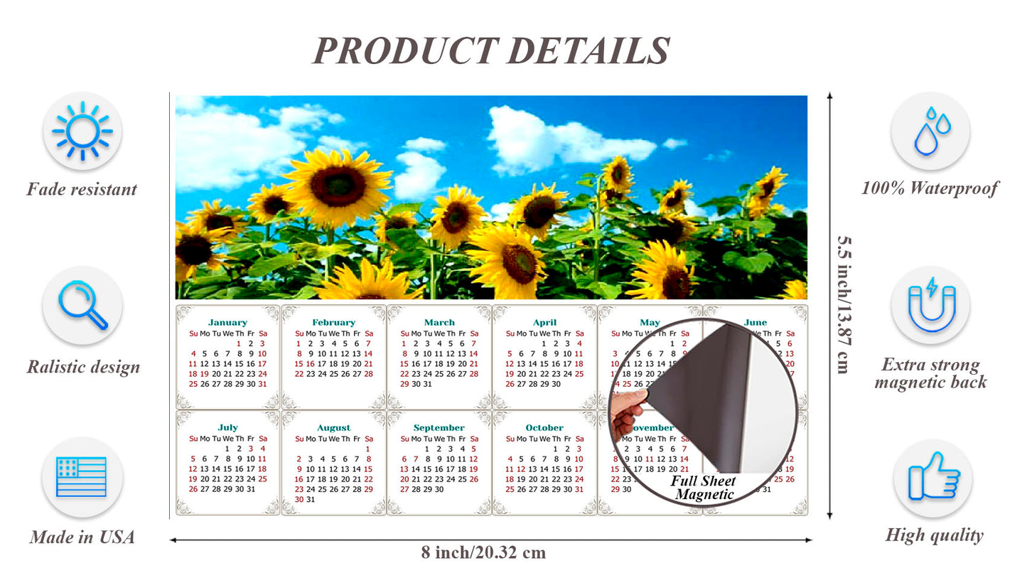 2026 Magnetic Calendar - Calendar Magnets - Today is my Lucky Day - Edition #34