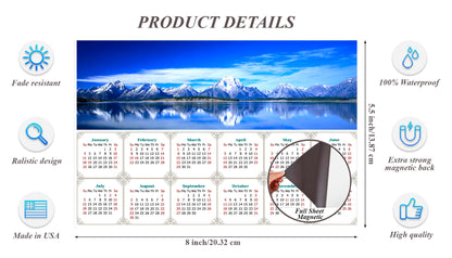 2026 Magnetic Calendar - Calendar Magnets - Today is My Lucky Day - (Jackson Lake Wyoming)