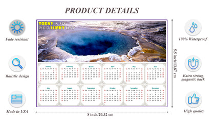 2027 Magnetic Calendar - Calendar Magnets - Today is my Lucky Day - Edition #39