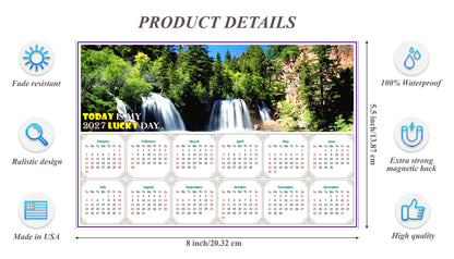 2027 Magnetic Calendar - Calendar Magnets - Today is my Lucky Day - Edition #30