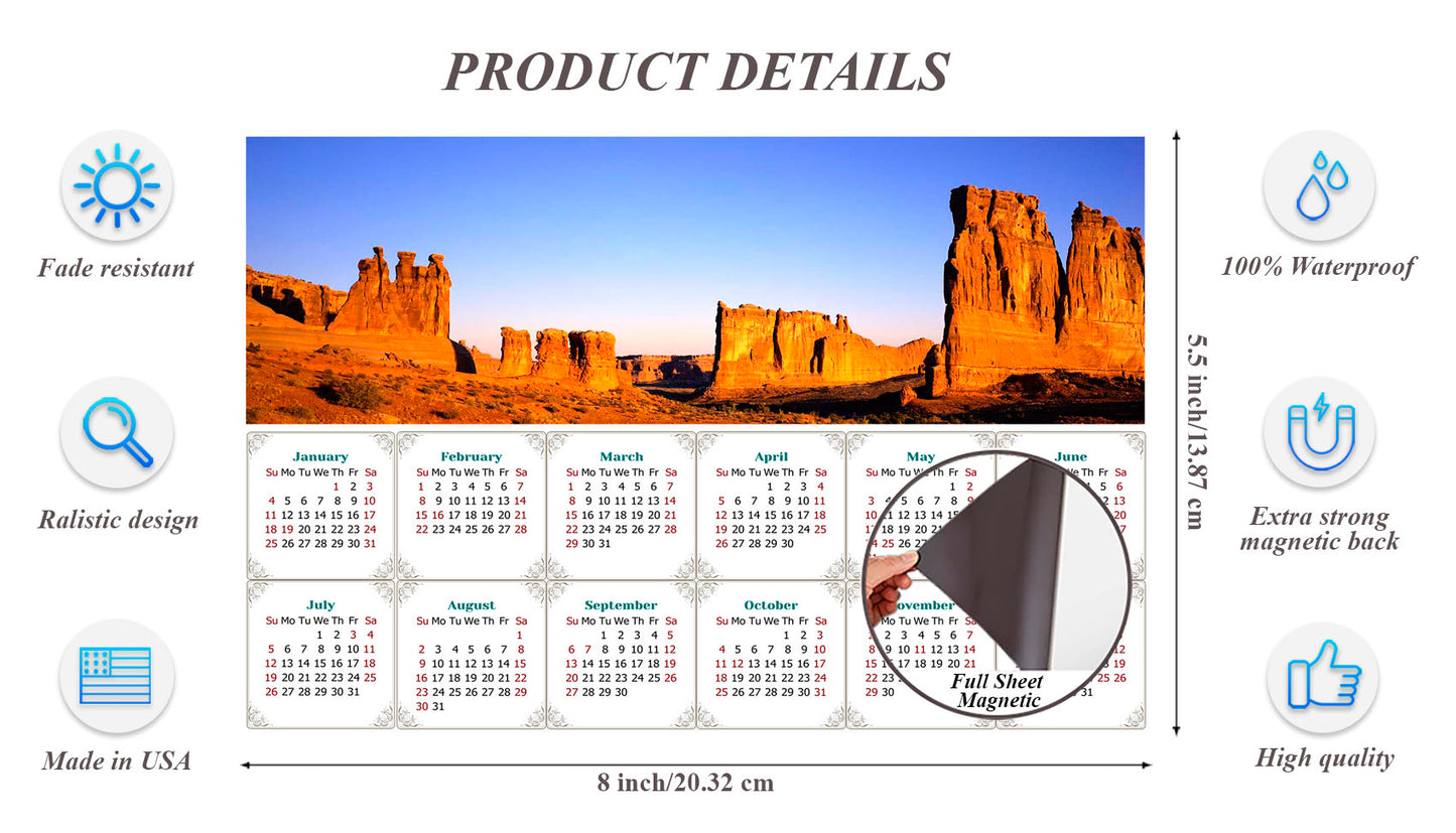2026 Magnetic Calendar - Calendar Magnets - Today is My Lucky Day (Arches National Park)