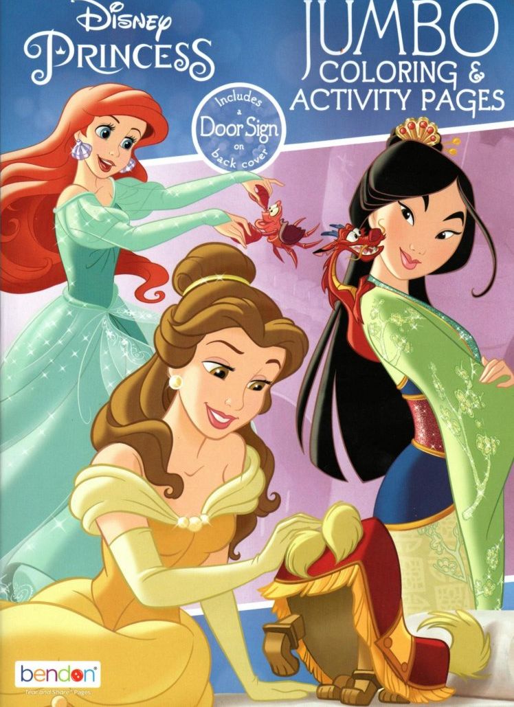 Disney Princess - Jumbo Coloring & Activity Book (Set of 4 Books)