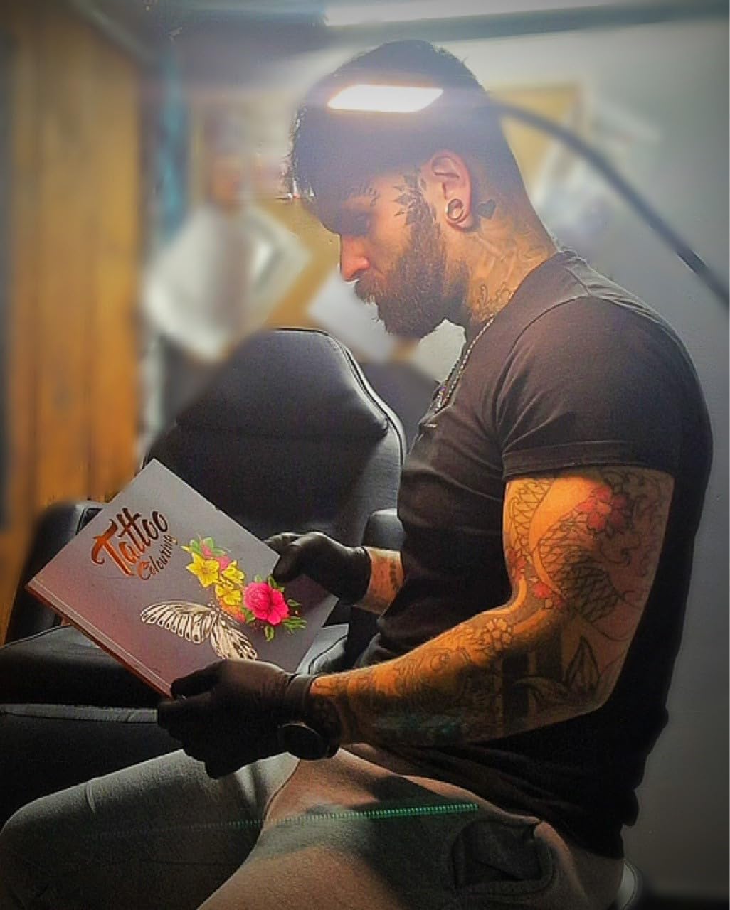 Tattoo Colouring Paperback Book