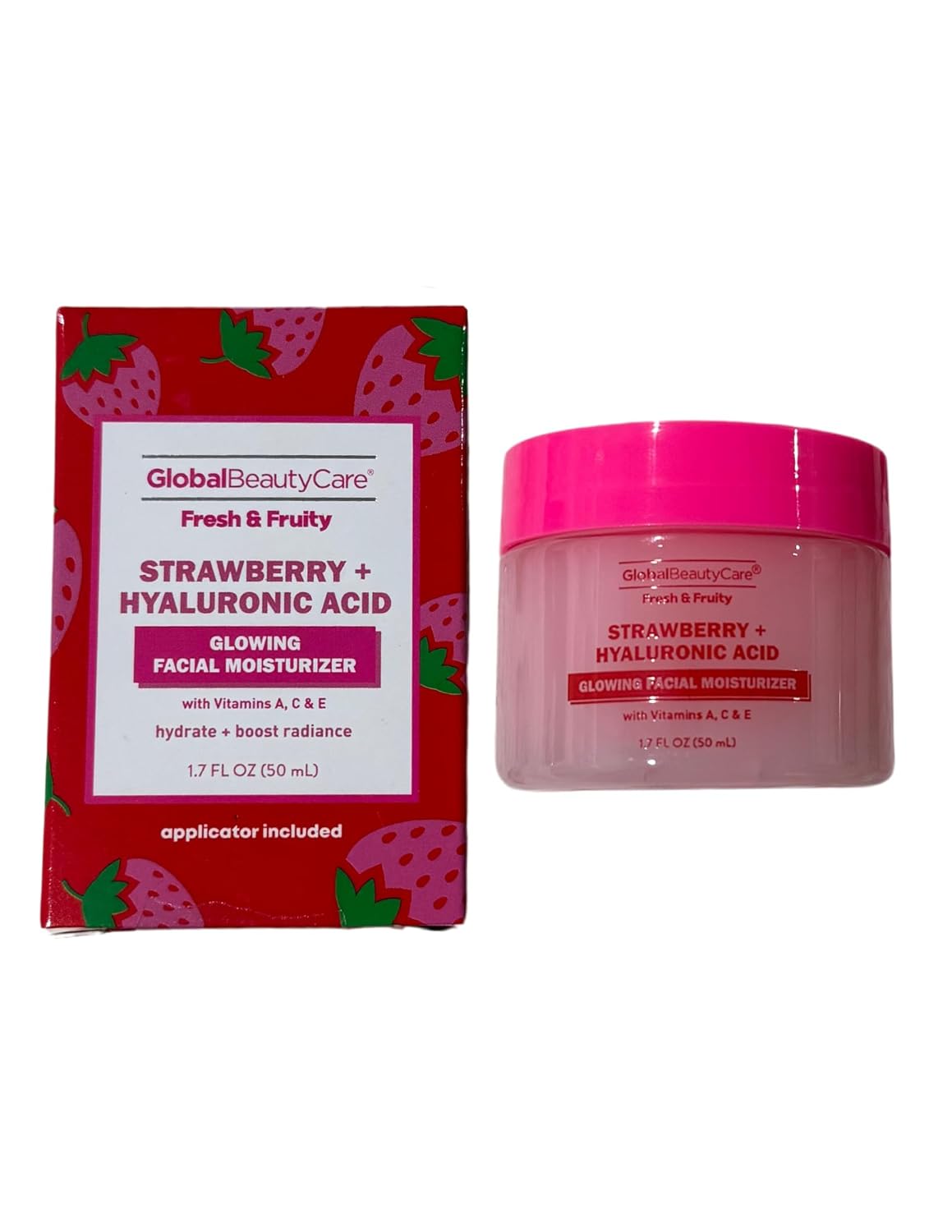 Strawberry and Hyaluronic Acid Glowing Facial Moisturizer (Set of 2 Pack)