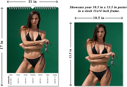 2027 Wall Oversized Poster Swimsuit Bikini Women Calendar - 12 Months