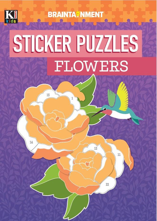 Sticker Puzzle-Flowers Puzzle Activity Book