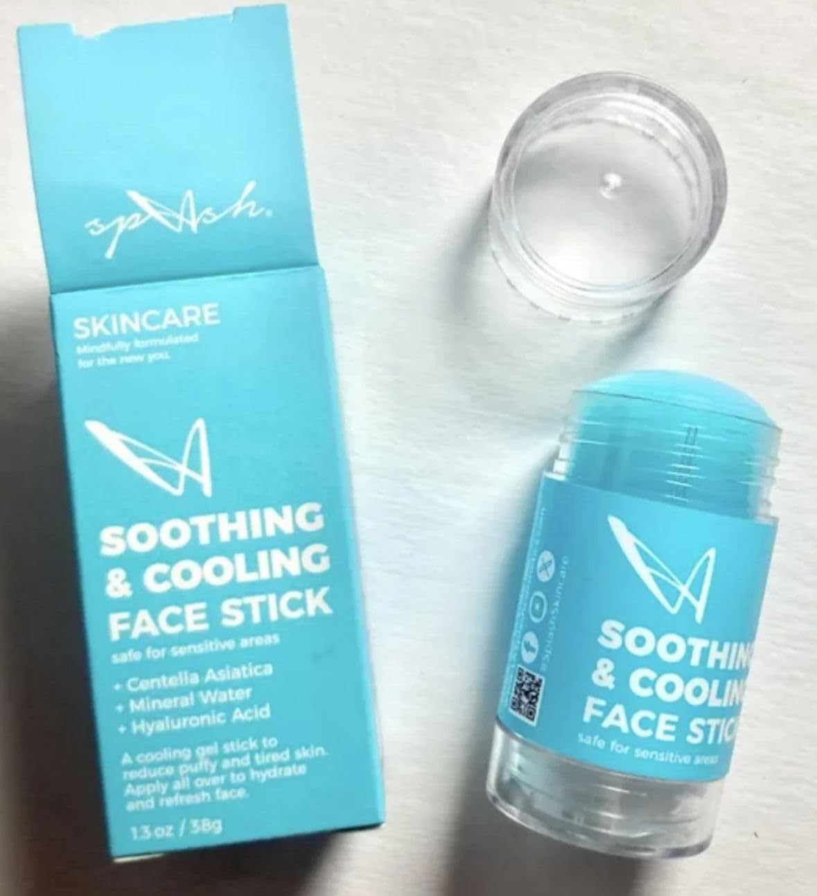 2 Viral LA Splash Rose Glow Cooling, & Soothing Face Sticks W/Hyaluronic Acid