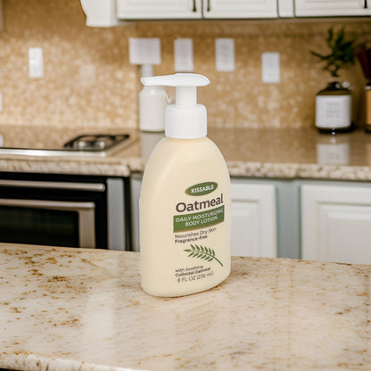 Kissable Oatmeal daily moisturizing Body Lotion Nourishes Dry Skin Fragrance-free 8 Fl oz