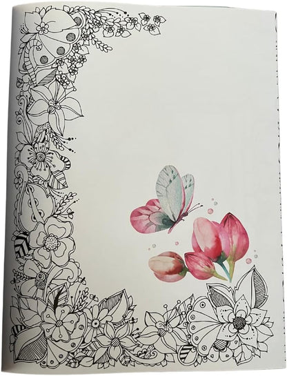 The Illustrated Coloring Book, 16 Sheets - Blue Skunk