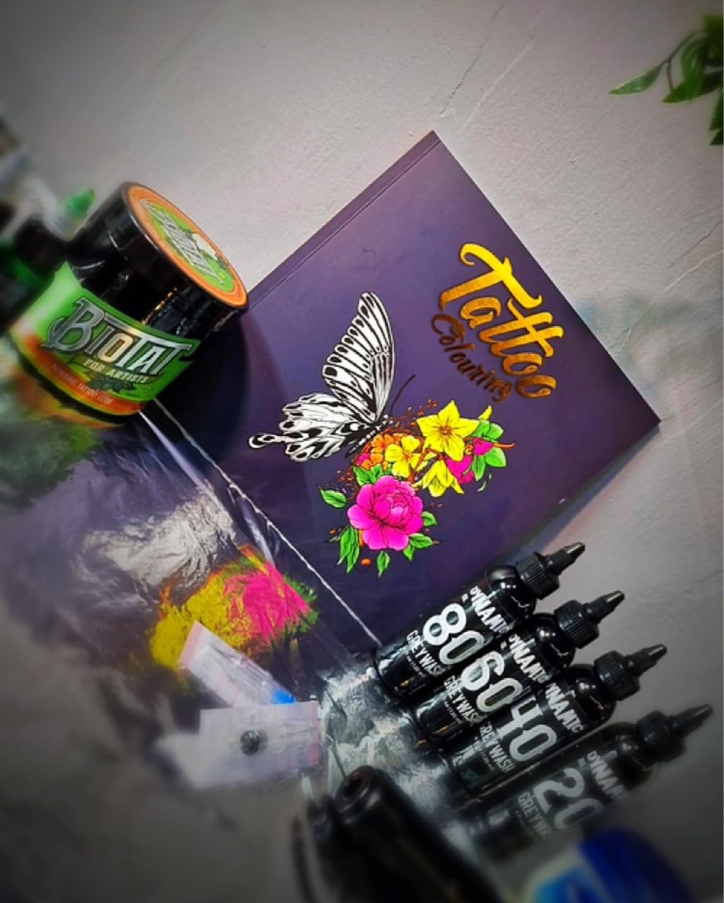 Tattoo Colouring Paperback Book