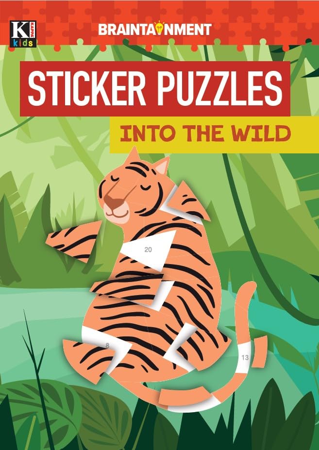 Sticker Puzzle-Wild Animals Puzzle Activity Book
