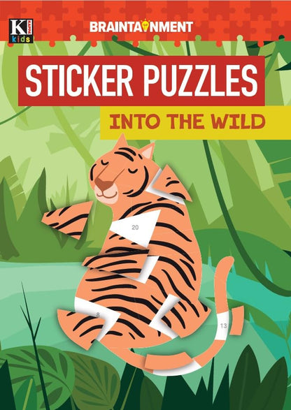 Sticker Puzzle-Wild Animals Puzzle Activity Book