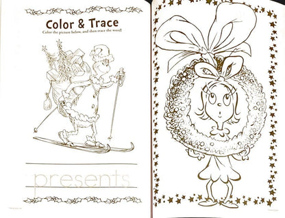 Grinch Holiday Christmas Coloring & Activity Book (Set of 3)