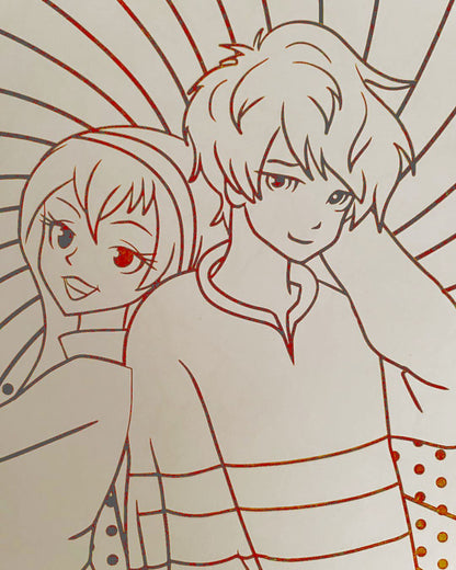 Fun Filled Coloring All Ages Advanced Coloring Manga Style. Book