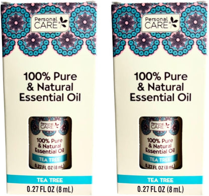 Personal Care Pure Tea Tree Essential Oil, 0.27 Fl Oz (Set of 2)