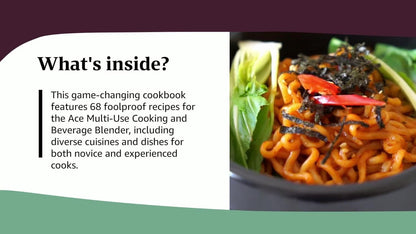 Instant Pot Ace Blender Cookbook Hardcover Book