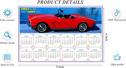 2027 Peel & Stick Calendar - Today is my Lucky Day - Removable, Repositionable - 048 (9"x 6")