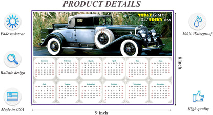 2027 Peel & Stick Calendar - Today is my Lucky Day - Removable, Repositionable - 045 (9"x 6")