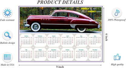 2027 Peel & Stick Calendar - Today is my Lucky Day - Removable, Repositionable - 047 (9"x 6")