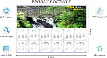 2027 Peel & Stick Calendar - Today is my Lucky Day - Removable, Repositionable - 014 (9"x 6")