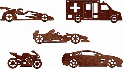 Laser-Cut Natural Wood Cutout Wall Art | Nursery Decor | Wooden DIY Craft