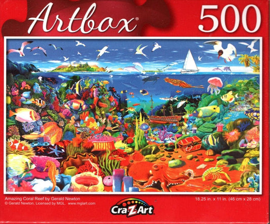 Amazing Coral Reef by Gerald Newton - 500 Pieces Jigsaw Puzzle