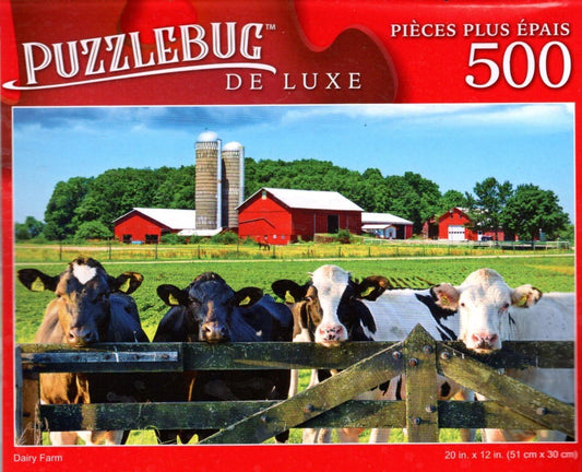 Dairy Farm - 500 Pieces Deluxe Jigsaw Puzzle