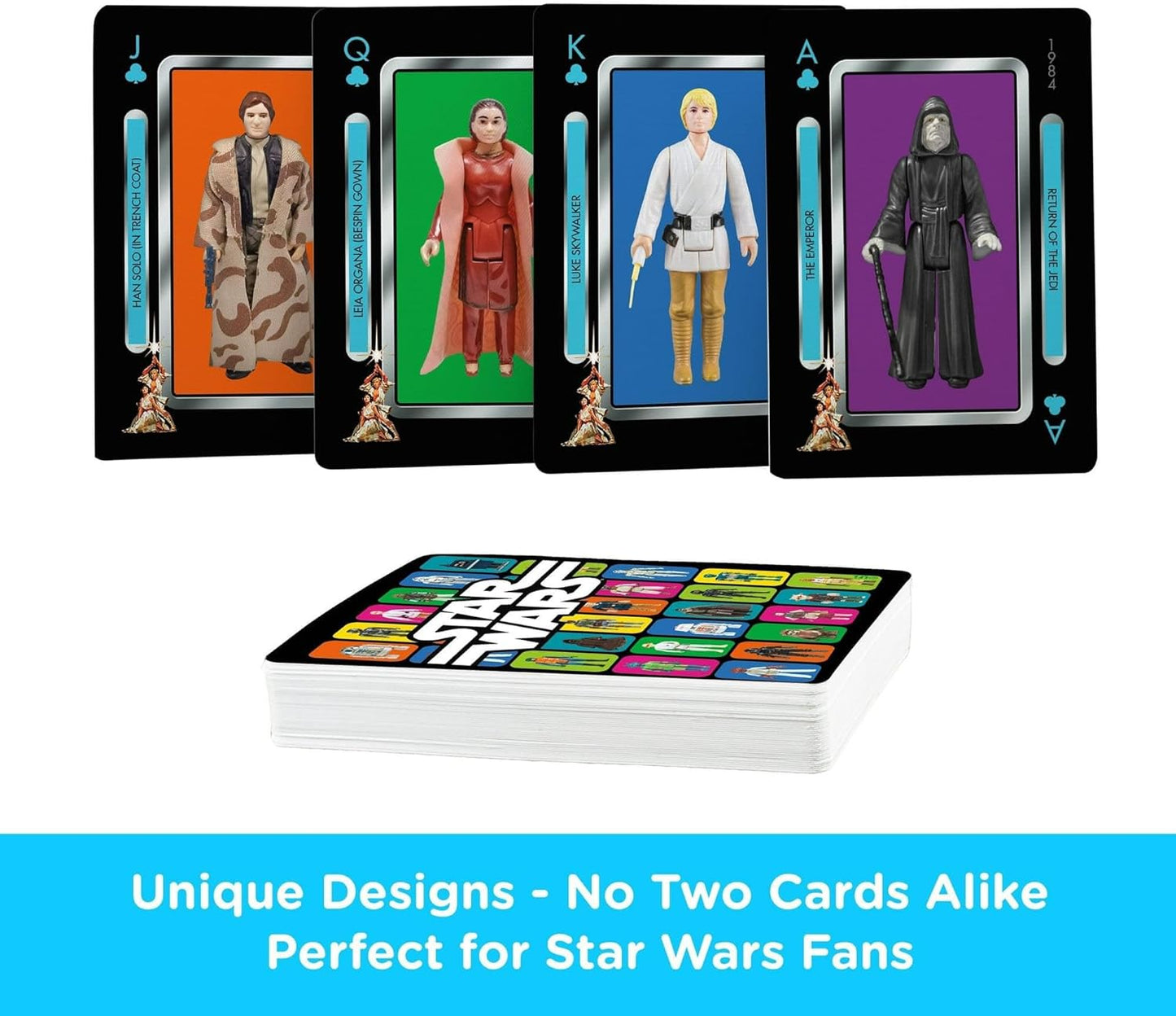 Aquarius - Star Wars Vintage Kenner Action Figures Playing Cards