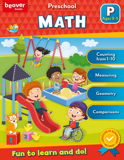 Head Start Math Head Workbooks: Ages 3-4 - Preschool Prep with Sticker Sheet