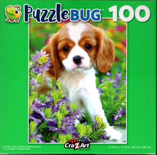 Cavalier King Charles Spaniel Puppy - 100 Pieces Jigsaw Puzzle