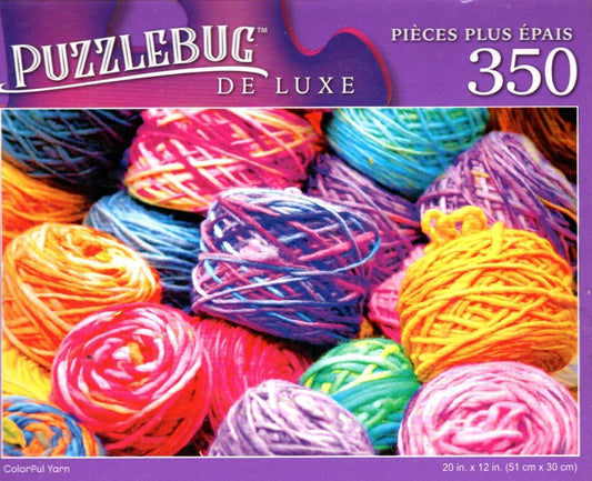 Colorful Yarn - 350 Pieces Deluxe Jigsaw Puzzle