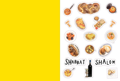 The Jewish Foods Sticker Book. Paperback Book
