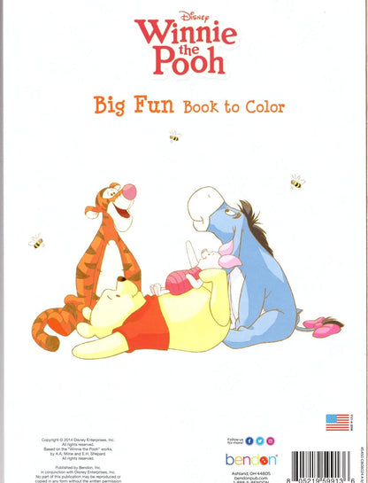 Disney Winnie the Pooh - Big Fun Book to Color - A Pile of Friends