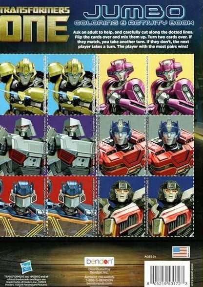 Transformers - Jumbo Coloring & Activity Book