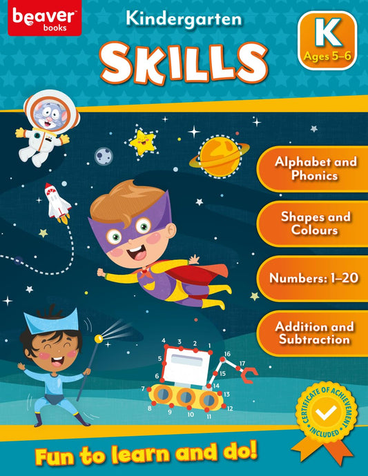 Head Start Skills Workbooks: Ages 5-6 - Kindergarten Prep with Sticker Sheet