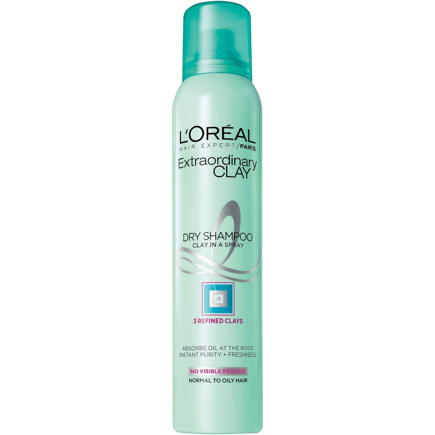 L'Oréal Paris Hair Expert Extraordinary Clay Dry Shampoo, 4 oz.(Set of 4)