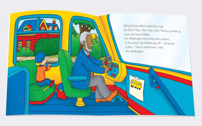 Caillou: Accidents Happen, The Dinosaur Museum, The School Bus and Puts Away His Toys - Book