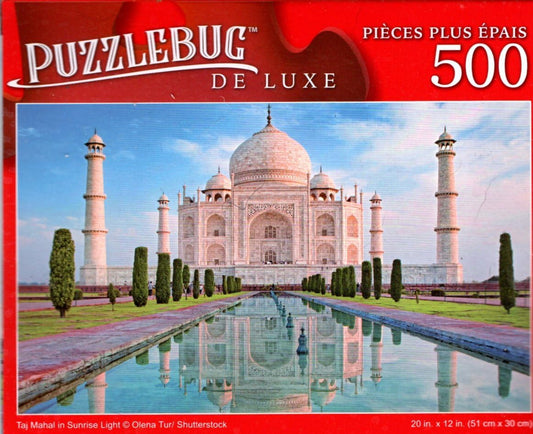 Taj Mahal in Sunrise Light - 500 Pieces Deluxe Jigsaw Puzzle
