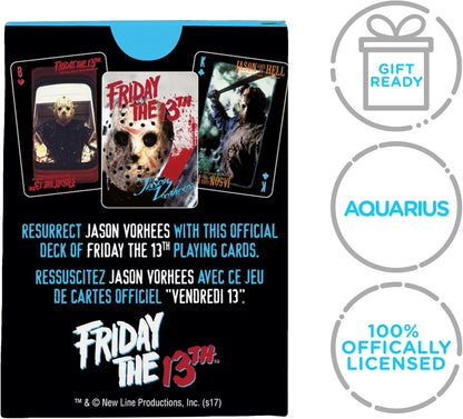 AQUARIUS Friday the 13th Playing Cards - Friday the 13th
